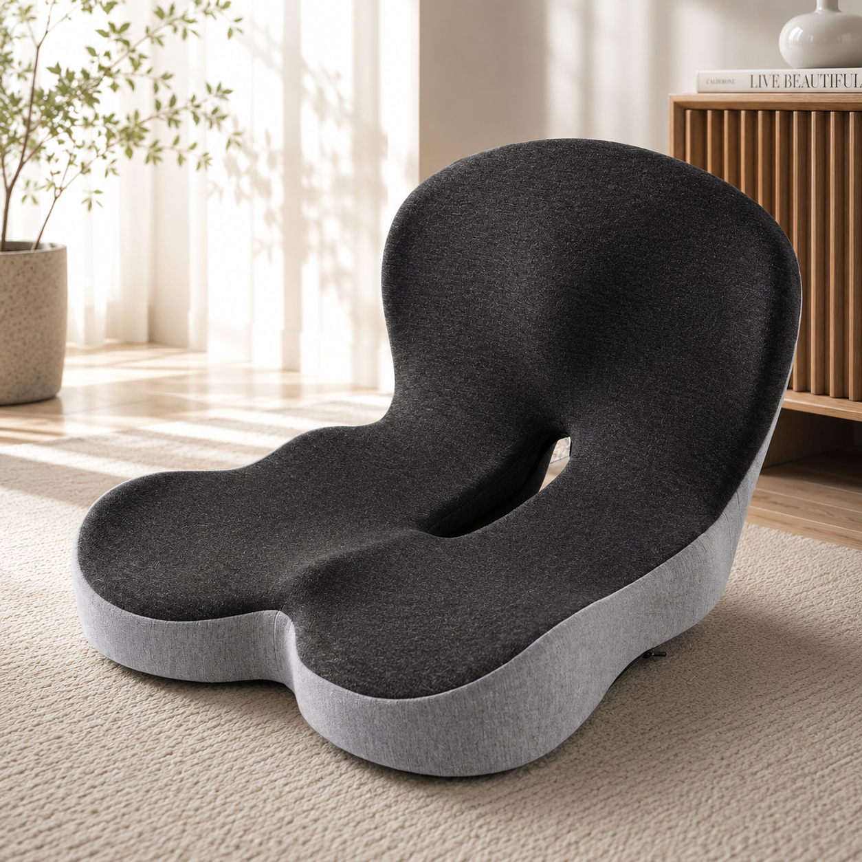 Veyora™ — Ergonomic Memory Foam Backrest