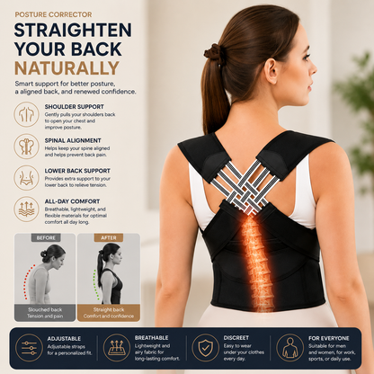 Veyora™ — Adjustable Back Posture Corrector
